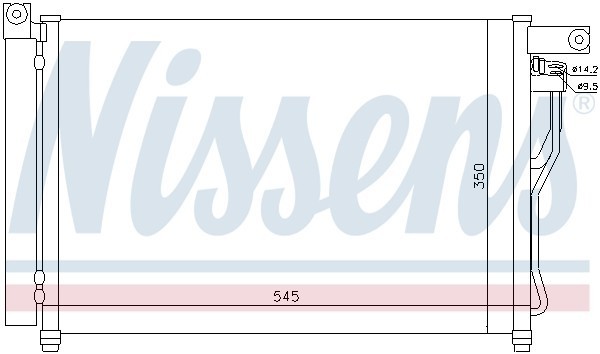 Конденсатор, кондиционер 94895 NISSENS
