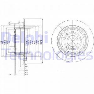 Тормозной диск BG2437 DELPHI