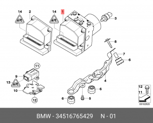 Гидроагрегат, тормозная система 34 51 6 765 429 BMW