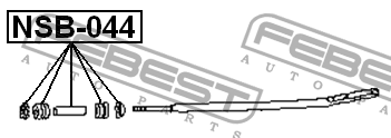 Втулка реактивной тяги NSB-044 FEBEST