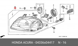 Основная фара 04336S04417 HONDA