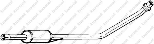 Средний глушитель выхлопных газов 281-235 BOSAL