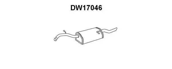 Глушитель выхлопных газов конечный DW17046 VENEPORTE