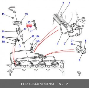 Пружина 844F9F537BA FORD