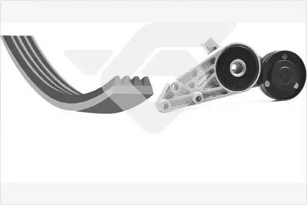 Поликлиновой ременный комплект KHV113 HUTCHINSON