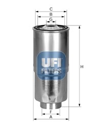 Топливный фильтр 24.380.00 UFI