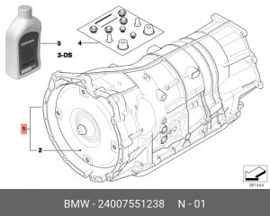 АКПП в сборе 24 00 7 551 238 BMW