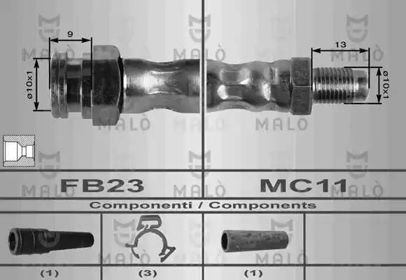 Тормозной шланг 8357 MALO