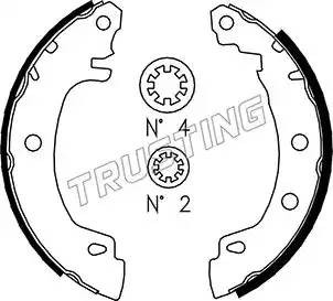 Комплект тормозных колодок 088.225 TRUSTING