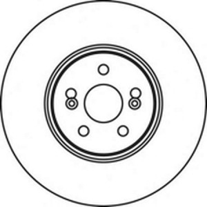 Тормозной диск 562187B BENDIX JURID