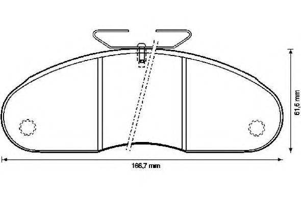 Комплект тормозных колодок, диско 571885B BENDIX JURID
