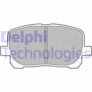 Комплект тормозных колодок, диско LP1711 DELPHI
