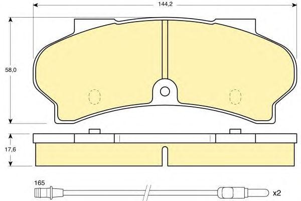 Комплект тормозных колодок, диско 6103973 GIRLING