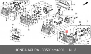 Деталь 33501SM4901 HONDA