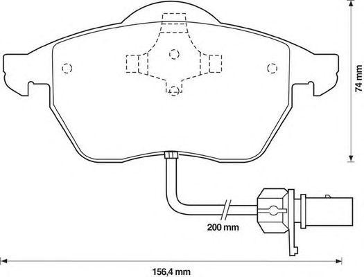 Комплект тормозных колодок, диско 571982X BENDIX JURID