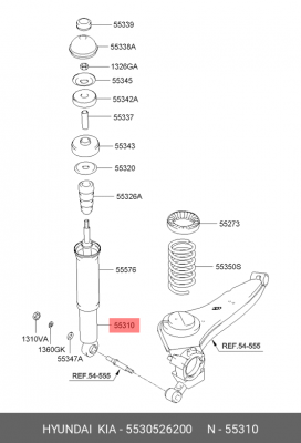 Амортизатор 55305-26200 HYUNDAI KIA