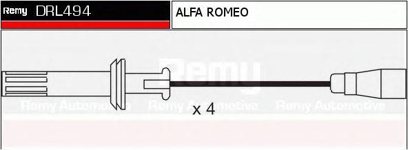 Ккомплект проводов зажигания DRL494 DELCO REMY