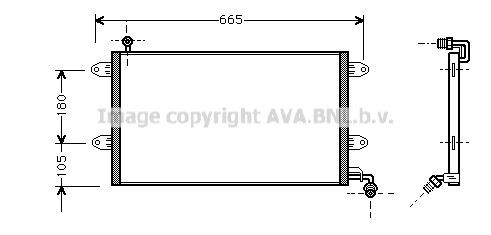 Радиатор кондиционера VW5137 AVA