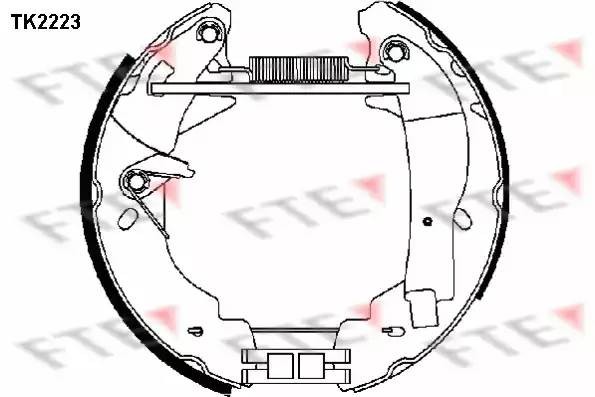 Комплект тормозных колодок TK2223 FTE