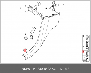 Деталь 51 24 8 182 364 BMW