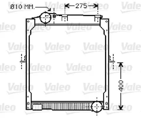 Радиатор, охлаждение двигател 733414 VALEO PHC