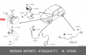 Гидроагрегат, тормозная система 47660-AX771 NISSAN