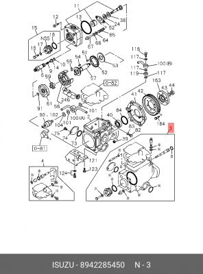 Комплект прокладок 8-94228-545-0 ISUZU