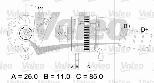 Генератор 436169 VALEO PHC