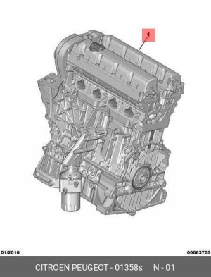 Двигатель Внутреннего Сгорания 0135 8S CITROEN PEUGEOT