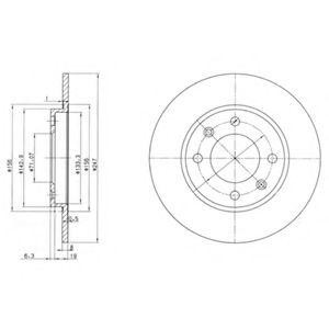 Тормозной диск BG2800 DELPHI
