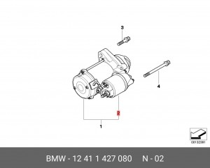 Реле, стартер 12 41 1 427 080 BMW
