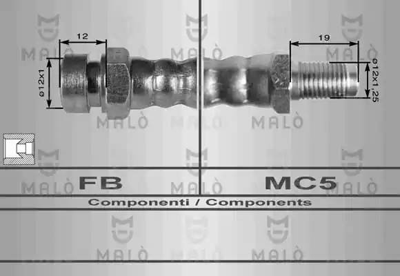 Шланг сцепления 8056 MALO