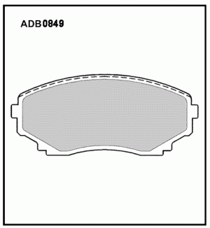 Колодки тормозные дисковые ADB0849 ALLIED NIPPON