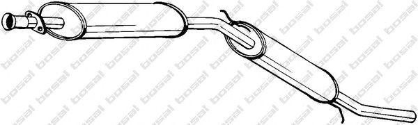Глушитель выхлопных газов конечный 281-643 BOSAL