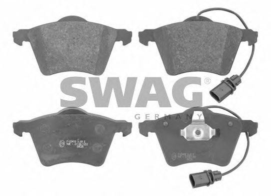 Комплект тормозных колодок, диско 30 91 6640 SWAG