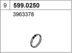 Монтажный комплект, глушитель 5990250 ASSO