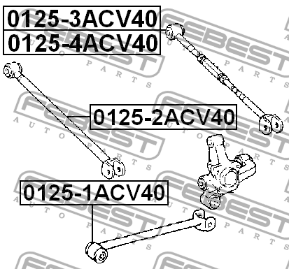 Рычаг подвески 0125-3ACV40 FEBEST