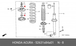 Опора амортизационной стойки 52631-S84-A01 HONDA
