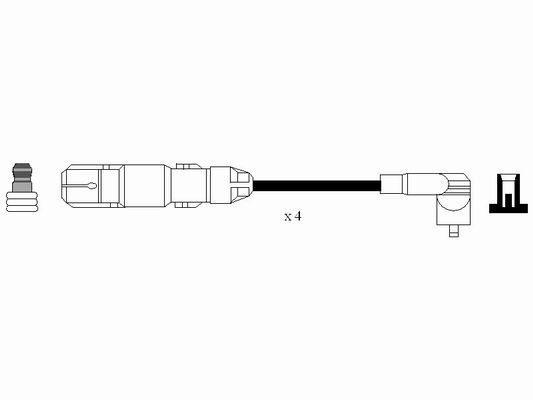 Ккомплект проводов зажигания 7061 NGK NTK