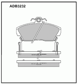 Колодки тормозные дисковые ADB3232 ALLIED NIPPON