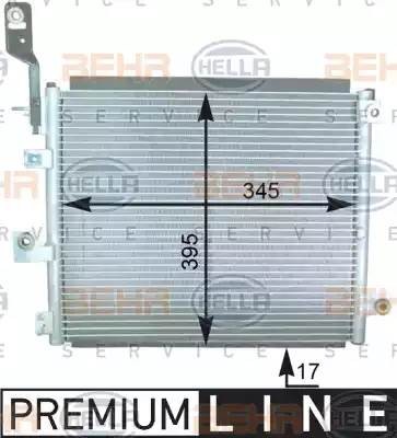 Конденсатор, кондиционер 8FC 351 303-101 HELLA