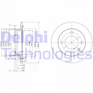 Тормозной диск BG2118 DELPHI