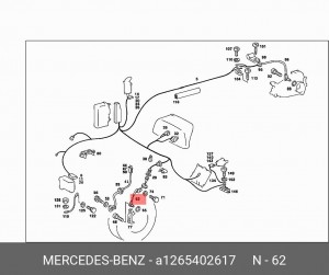 Датчик, частота вращения колеса A 126 540 26 17 MERCEDES BENZ