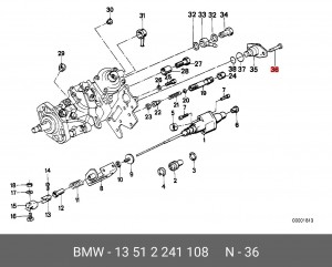 Болт 13 51 2 241 108 BMW