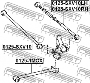 Рычаг подвески 0125-SXV10RH FEBEST