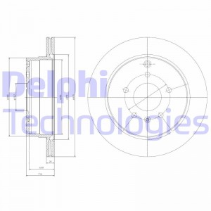 Тормозной диск BG4069 DELPHI