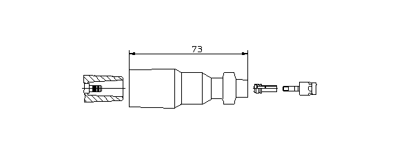 Вилка, катушка зажигания 13550 BREMI