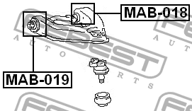 Сайлентблок MAB-018 FEBEST