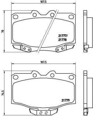 Комплект тормозных колодок, диско P 83 026 BREMBO