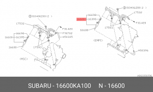 Деталь 16600KA100 SUBARU